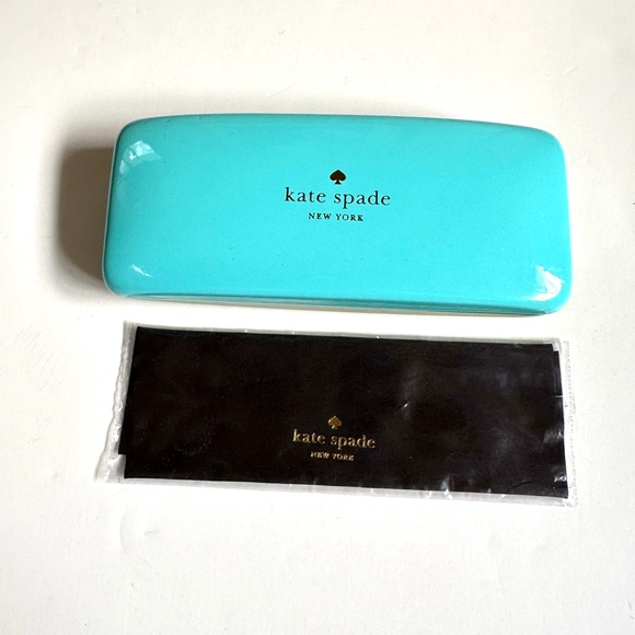 Kate Spade Hard Eyeglass Case and Monogram Cloth - Picture 2 of 10